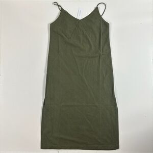 Outerknown Women’s Solstice Slip Dress Green Smoke Size Large L NWT